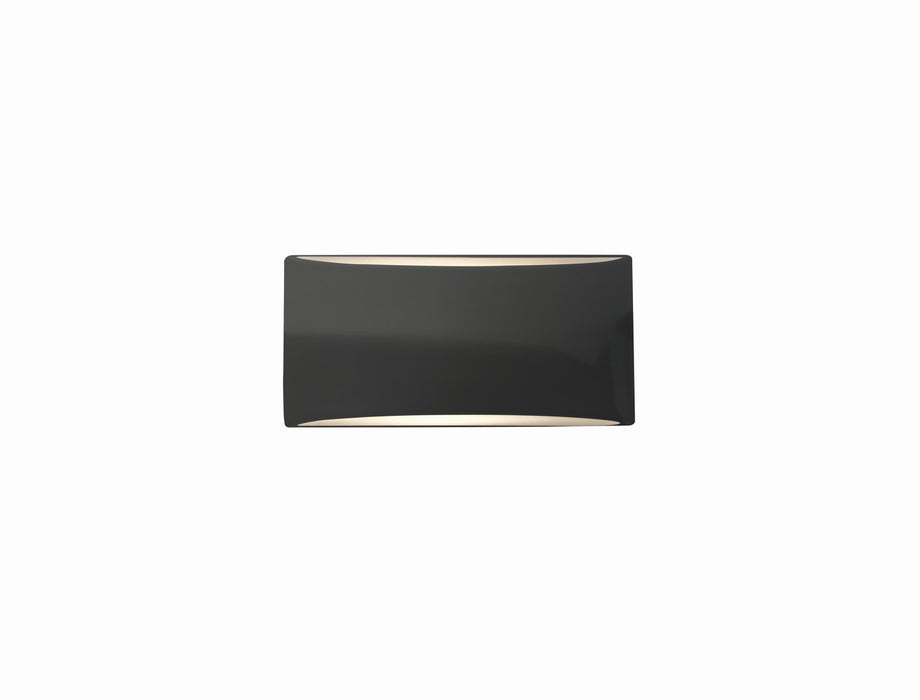 Justice Designs - CER-5760-GRY - One Light Wall Sconce - Ambiance - Gloss Grey