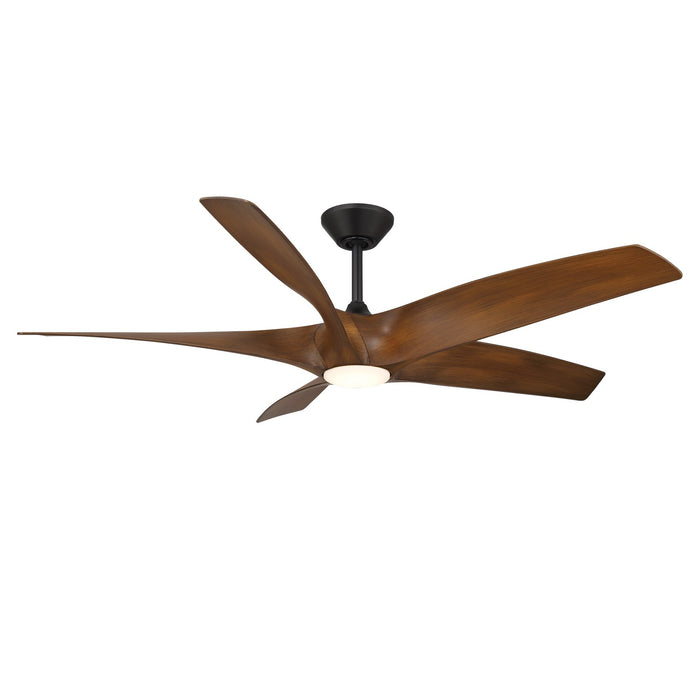 Modern Forms Fans - FR-W2401-62L-MB/DK - 62 Inch Ceiling Fan - Zephyr 5 - Matte Black/Distressed Koa