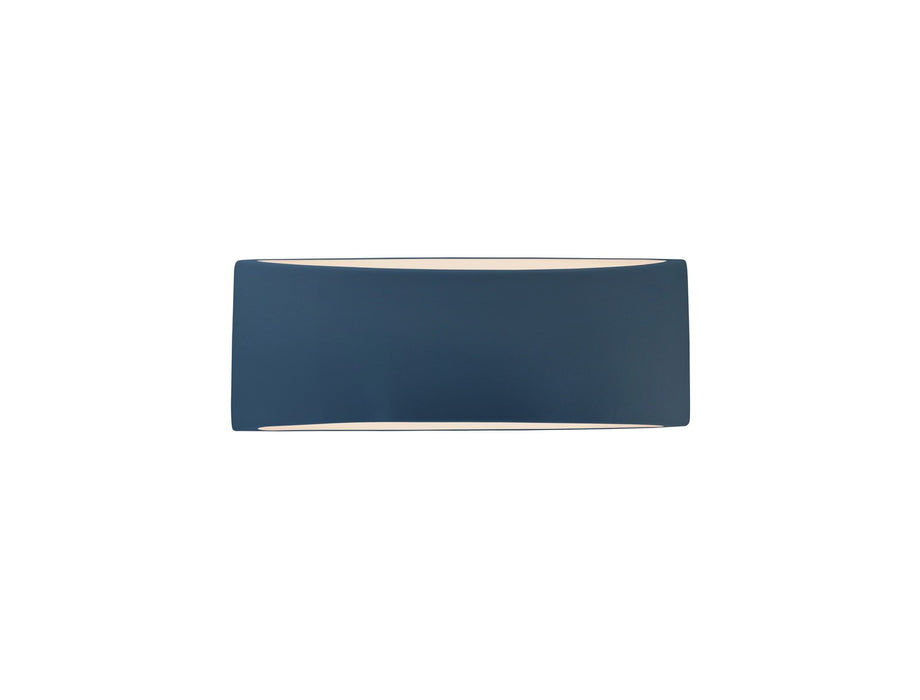 Justice Designs - CER-5765-MDMT - One Light Wall Sconce - Ambiance - Midnight Sky w/ Matte White