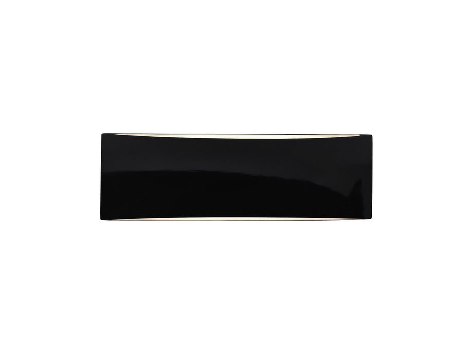 Justice Designs - CER-5767-BLK - Two Light Wall Sconce - Ambiance - Gloss Black