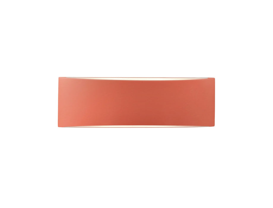 Justice Designs - CER-5767-BSH - Two Light Wall Sconce - Ambiance - Gloss Blush