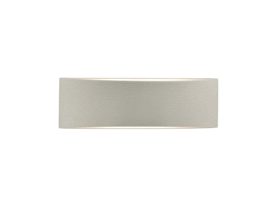 Justice Designs - CER-5767-CRK - Two Light Wall Sconce - Ambiance - White Crackle