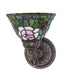 Meyda Tiffany - 245441 - One Light Wall Sconce - Tiffany Rosebush - Mahogany Bronze