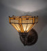 Meyda Tiffany - 245444 - One Light Wall Sconce - Peaches - Mahogany Bronze