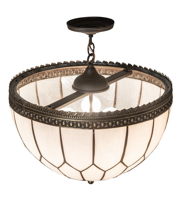 Meyda Tiffany - 270772 - One Light Pendant - Vincent - Oil Rubbed Bronze/Highlighted Craftsman Brown