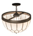 Meyda Tiffany - 270772 - One Light Pendant - Vincent - Oil Rubbed Bronze/Highlighted Craftsman Brown