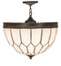 Meyda Tiffany - 270772 - One Light Pendant - Vincent - Oil Rubbed Bronze/Highlighted Craftsman Brown