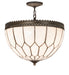 Meyda Tiffany - 270772 - One Light Pendant - Vincent - Oil Rubbed Bronze/Highlighted Craftsman Brown