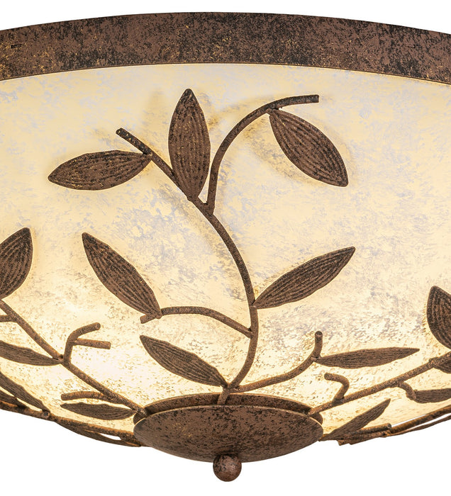 Meyda Tiffany - 270775 - Three Light Flushmount - Branches - Antiquity