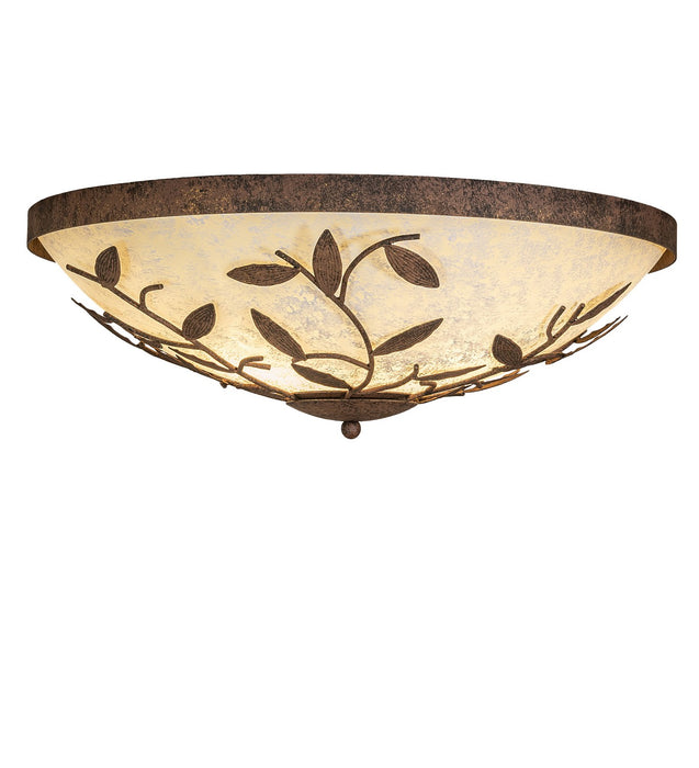 Meyda Tiffany - 270775 - Three Light Flushmount - Branches - Antiquity