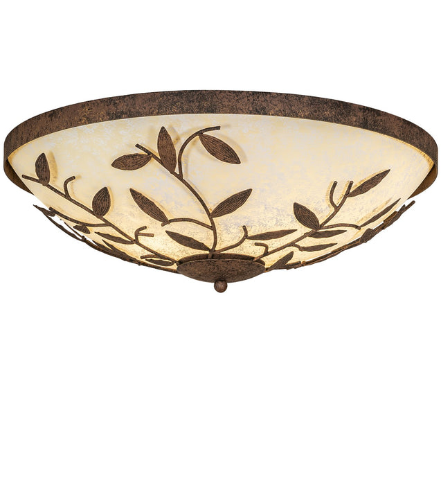 Meyda Tiffany - 270775 - Three Light Flushmount - Branches - Antiquity