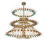 Meyda Tiffany - 271097 - LED Chandelier - Coyle - Brushed Brass/Goldtastic