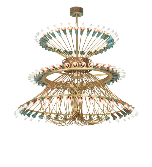 Meyda Tiffany - 271097 - LED Chandelier - Coyle - Brushed Brass/Goldtastic