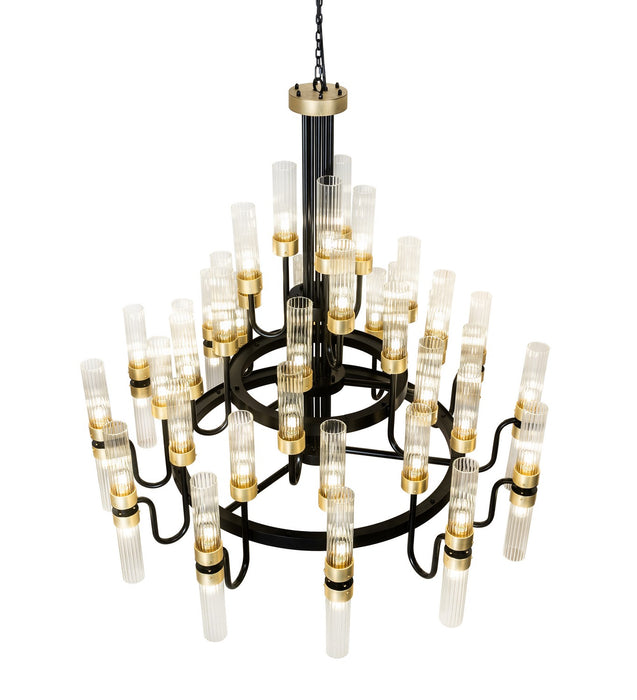 Meyda Tiffany - 271433 - LED Chandelier - Kahler - Black Satin Wrought Iron