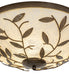 Meyda Tiffany - 271994 - Three Light Flushmount - Branches - Antique Hammered Gold