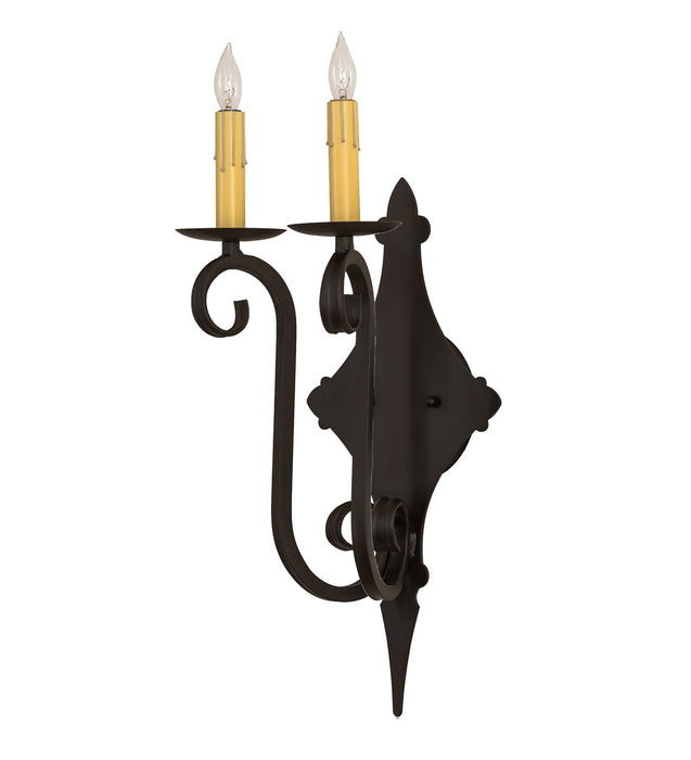 Meyda Tiffany - 272227 - Two light Wall Sconce - Angelique - Oil Rubbed Bronze