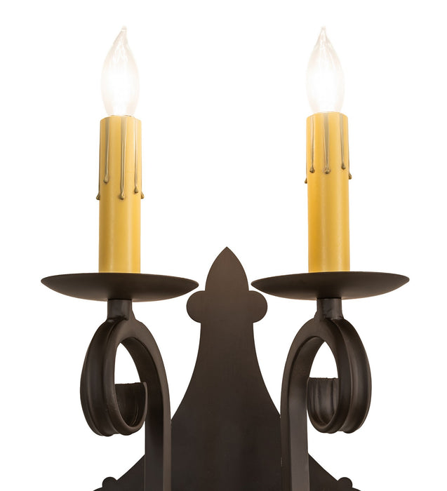 Meyda Tiffany - 272227 - Two light Wall Sconce - Angelique - Oil Rubbed Bronze