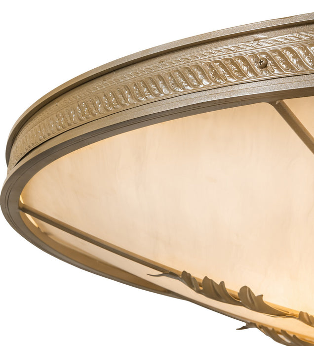 Meyda Tiffany - 272688 - Eight Light Semi-Flushmount - Hoja - Champagne Metallic