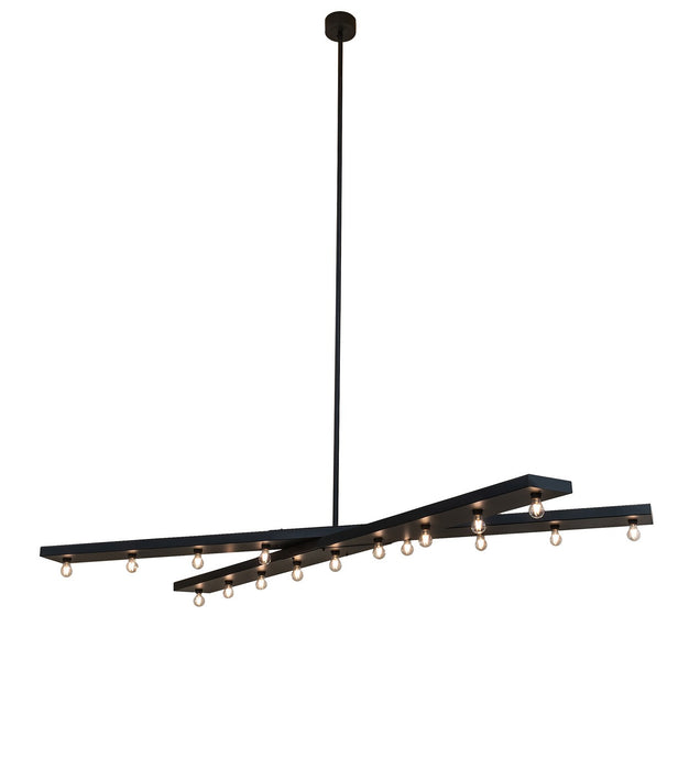 Meyda Tiffany - 273725 - 17 Light Pendant - Caldero - Solar Black