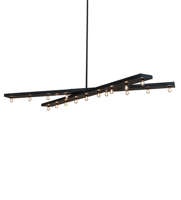 Meyda Tiffany - 273725 - 17 Light Pendant - Caldero - Solar Black