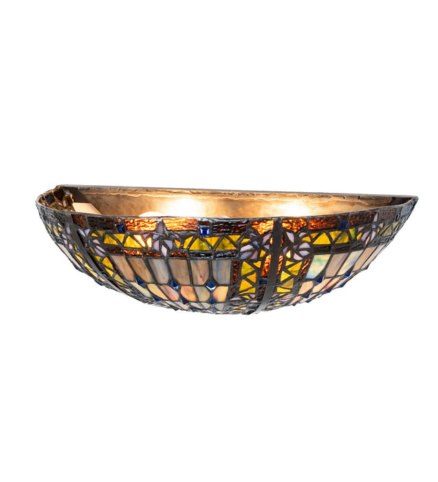 Meyda Tiffany - 273727 - Two light Wall Sconce - Fleur-De-Lis - Mahogany Bronze