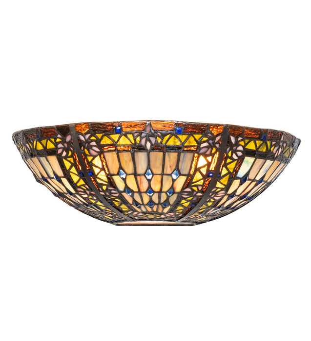 Meyda Tiffany - 273727 - Two light Wall Sconce - Fleur-De-Lis - Mahogany Bronze