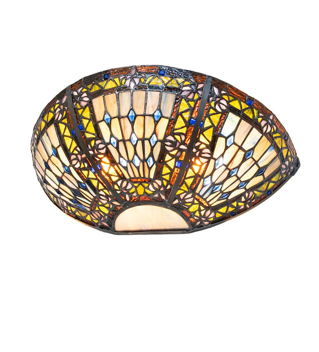 Meyda Tiffany - 273727 - Two light Wall Sconce - Fleur-De-Lis - Mahogany Bronze