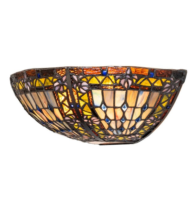 Meyda Tiffany - 273727 - Two light Wall Sconce - Fleur-De-Lis - Mahogany Bronze