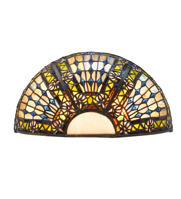 Meyda Tiffany - 273727 - Two light Wall Sconce - Fleur-De-Lis - Mahogany Bronze