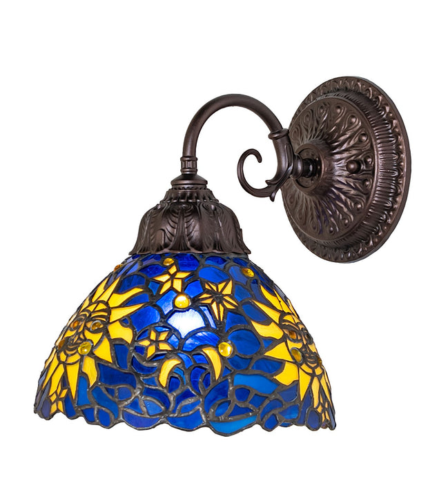 Meyda Tiffany - 274140 - One Light Wall Sconce - Sun, Moon & Stars - Mahogany Bronze