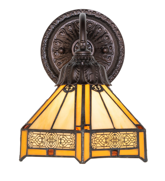 Meyda Tiffany - 274148 - One Light Wall Sconce - Peaches - Mahogany Bronze