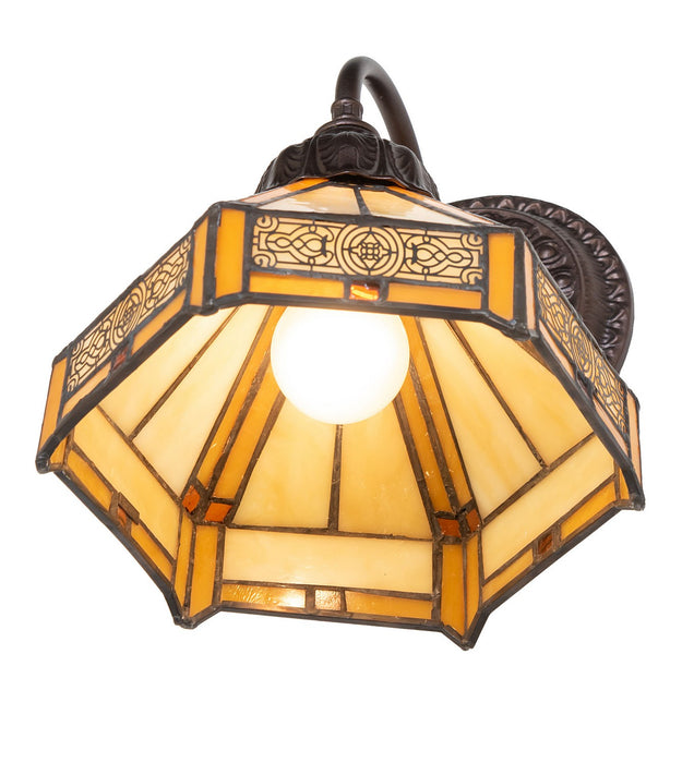 Meyda Tiffany - 274148 - One Light Wall Sconce - Peaches - Mahogany Bronze