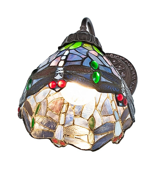 Meyda Tiffany - 274150 - One Light Wall Sconce - Tiffany Hanginghead Dragonfly