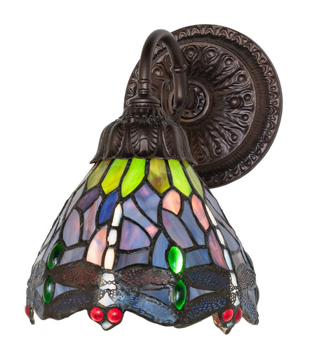 Tiffany Hanginghead Dragonfly One Light Wall Sconce