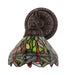 Meyda Tiffany - 274151 - One Light Wall Sconce - Tiffany Hanginghead Dragonfly - Mahogany Bronze