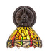 Meyda Tiffany - 274151 - One Light Wall Sconce - Tiffany Hanginghead Dragonfly - Mahogany Bronze