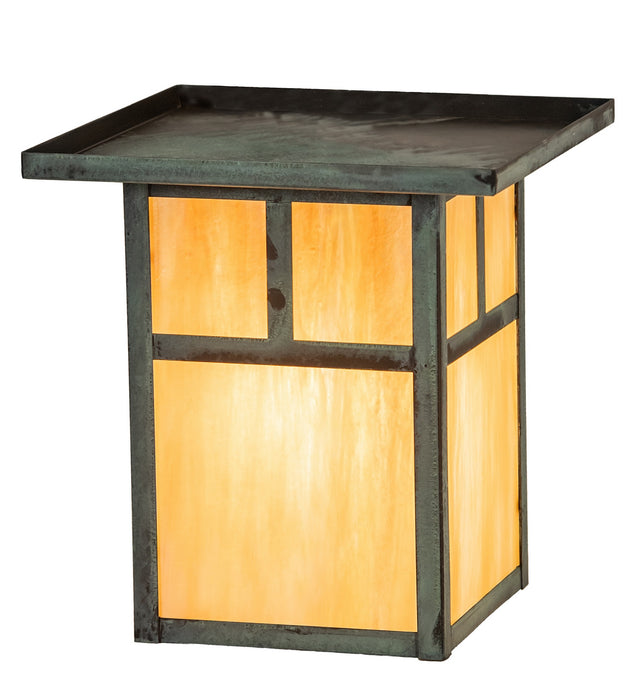 Meyda Tiffany - 274320 - One Light Flushmount - Hyde Park - Verdigris