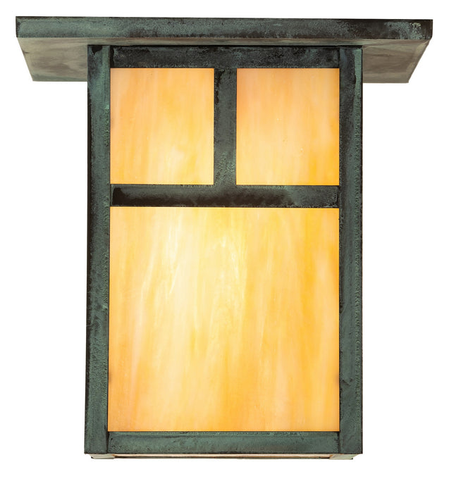 Meyda Tiffany - 274320 - One Light Flushmount - Hyde Park - Verdigris