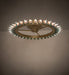 Meyda Tiffany - 274854 - LED Semi-Flushmount - Coyle - Brushed Brass/Goldtastic