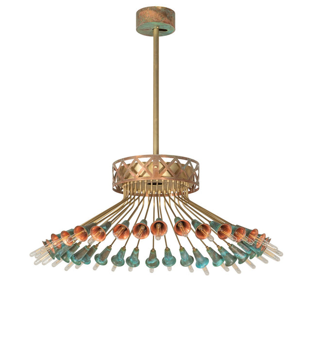 Meyda Tiffany - 274904 - LED Chandelier - Brushed Brass/Goldtastic