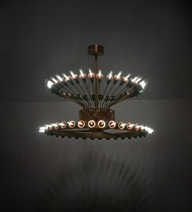 Meyda Tiffany - 274991 - LED Chandelier - Coyle - Brushed Brass/Goldtastic