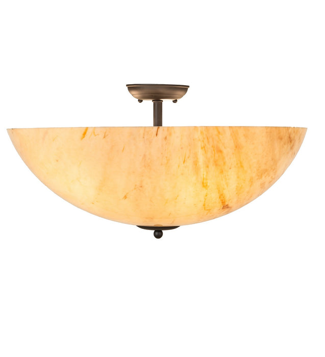 Meyda Tiffany - 275071 - Five Light Flushmount - Cypola - Oil Rubbed Bronze