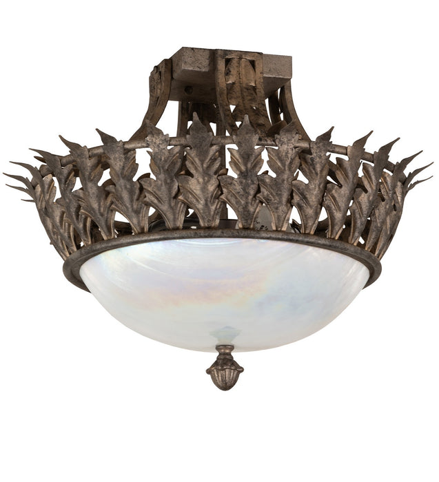 Meyda Tiffany - 275089 - Two light Flushmount - Hampton - Corinth