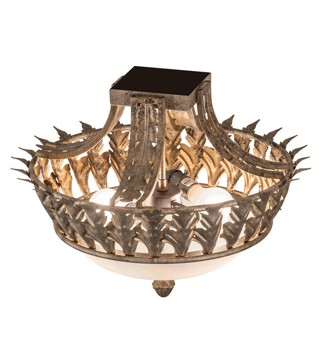 Meyda Tiffany - 275089 - Two light Flushmount - Hampton - Corinth