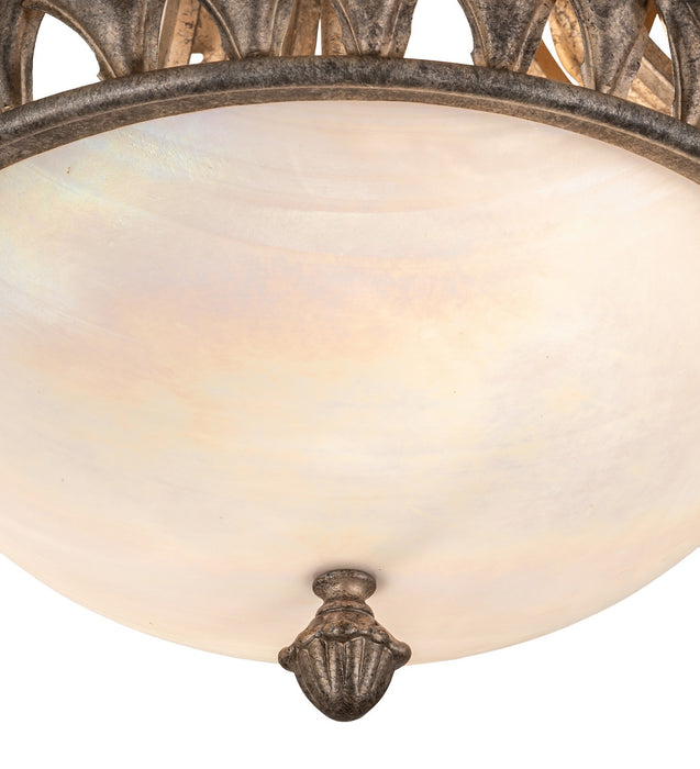 Meyda Tiffany - 275089 - Two light Flushmount - Hampton - Corinth