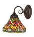 Meyda Tiffany - 275642 - One Light Wall Sconce - Tiffany Poinsettia - Mahogany Bronze