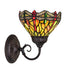 Meyda Tiffany - 275643 - One Light Wall Sconce - Tiffany Hanginghead Dragonfly - Mahogany Bronze