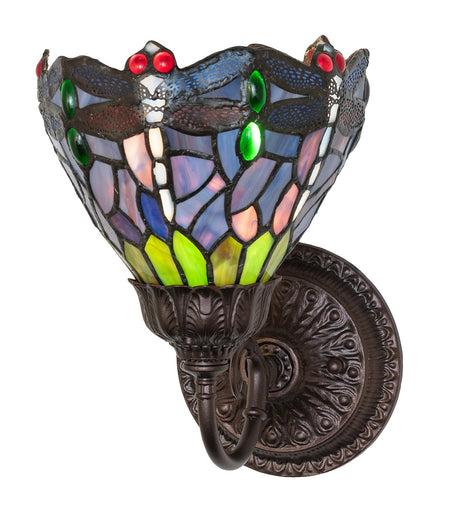 Tiffany Hanginghead Dragonfly One Light Wall Sconce