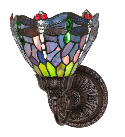 Meyda Tiffany - 275644 - One Light Wall Sconce - Tiffany Hanginghead Dragonfly