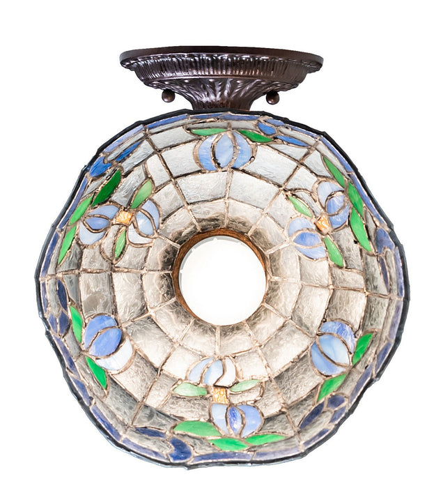 Meyda Tiffany - 275649 - One Light Wall Sconce - Roseborder - Mahogany Bronze